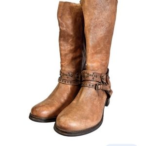 Johnston & Murphy Leather Mid Calf Boots Size 9